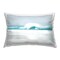 Rolling Aqua Waves Decorative Printed Throw Pillow Design by Maggie Olsen, 14 x 7 x 20